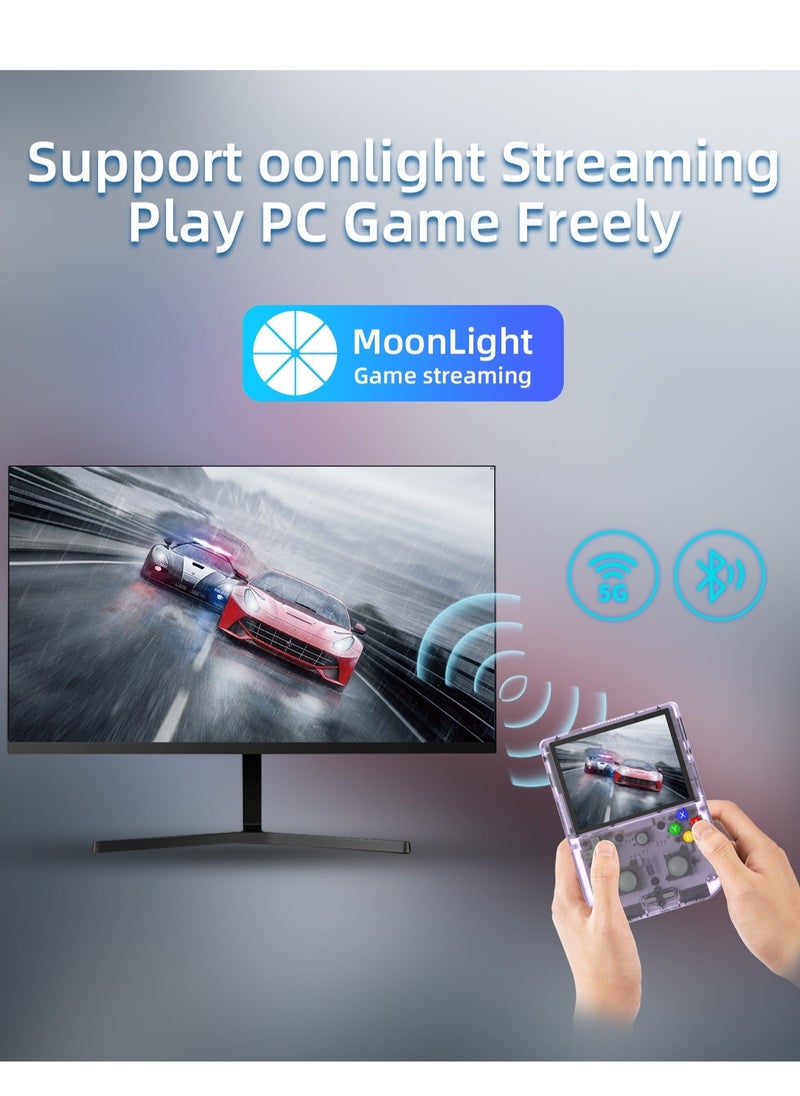 ANBERNIC  - RG405V Retro Handheld Game Console, Unisoc Tiger T618 Android 12 System 4.0 Inch IPS Touch Screen Support 5G WiFi Bluetooth 5.0 with 128G TF Card 3172 Games 5500mAh Battery - Image 1