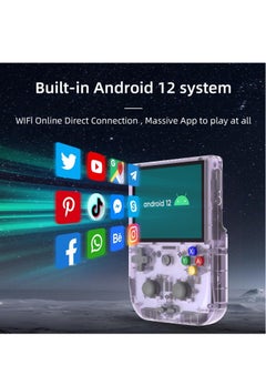 ANBERNIC  RG405V Retro Handheld Game Console, Unisoc Tiger T618 Android 12 System 4.0 Inch IPS Touch Screen Support 5G WiFi Bluetooth 5.0 with 128G TF Card 3172 Games 5500mAh Battery  - Image 4