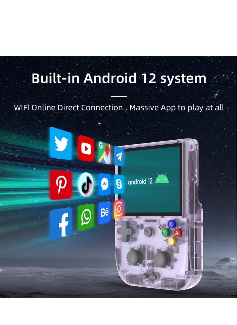 ANBERNIC  - RG405V Retro Handheld Game Console, Unisoc Tiger T618 Android 12 System 4.0 Inch IPS Touch Screen Support 5G WiFi Bluetooth 5.0 with 128G TF Card 3172 Games 5500mAh Battery - Image 1