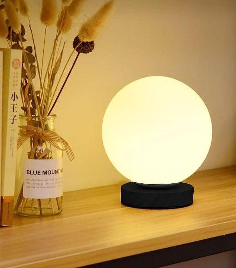 15 Cm Moon Lamp With Black Metal Base Without Lamp