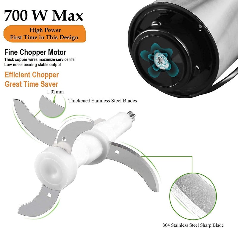 HOLISTIC HOLISTIC Stainless Steel Electric Meat Mixer Grinders With Bowl for Heavy Kitchen Food Chopper Mixer  - Image 2