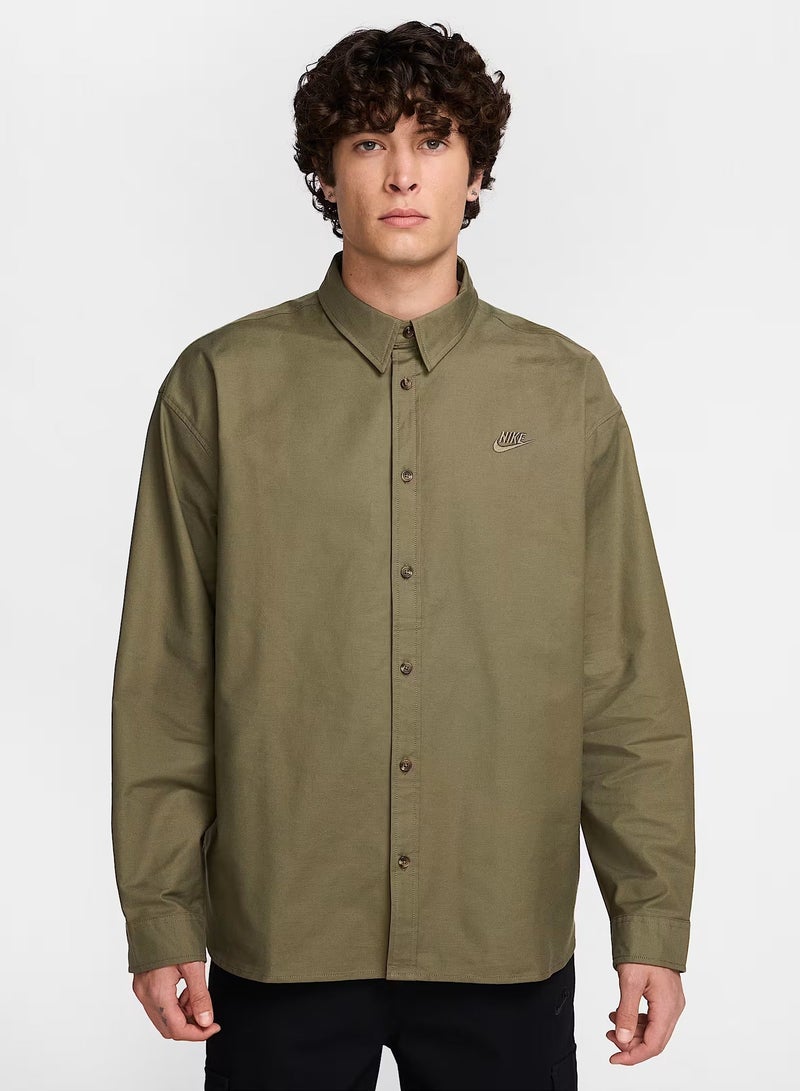 Nike Club Oxford Oversized Shirt - Image 1