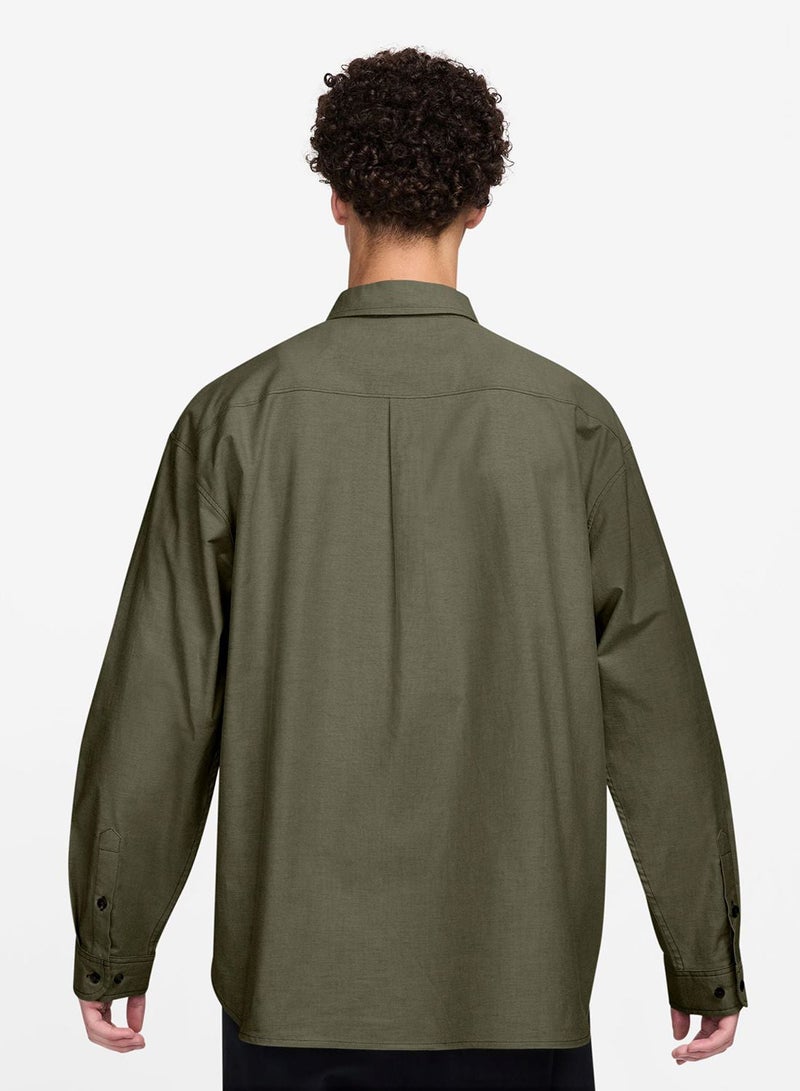 Nike Club Oxford Oversized Shirt - Image 2