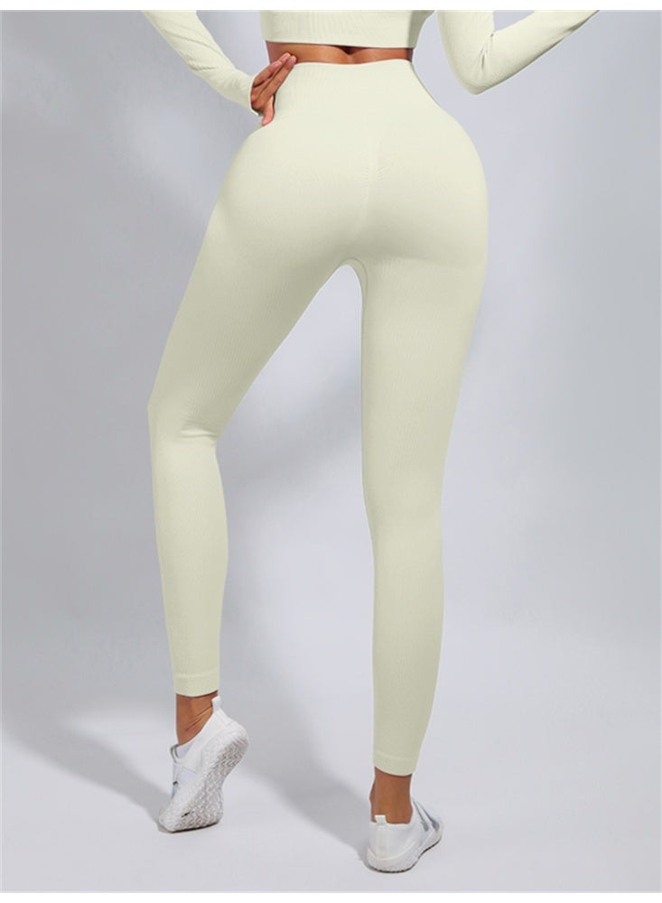 general Ribbed Yoga Leggings Women Push Up Sport Pants Gym Workout Tights - Image 3