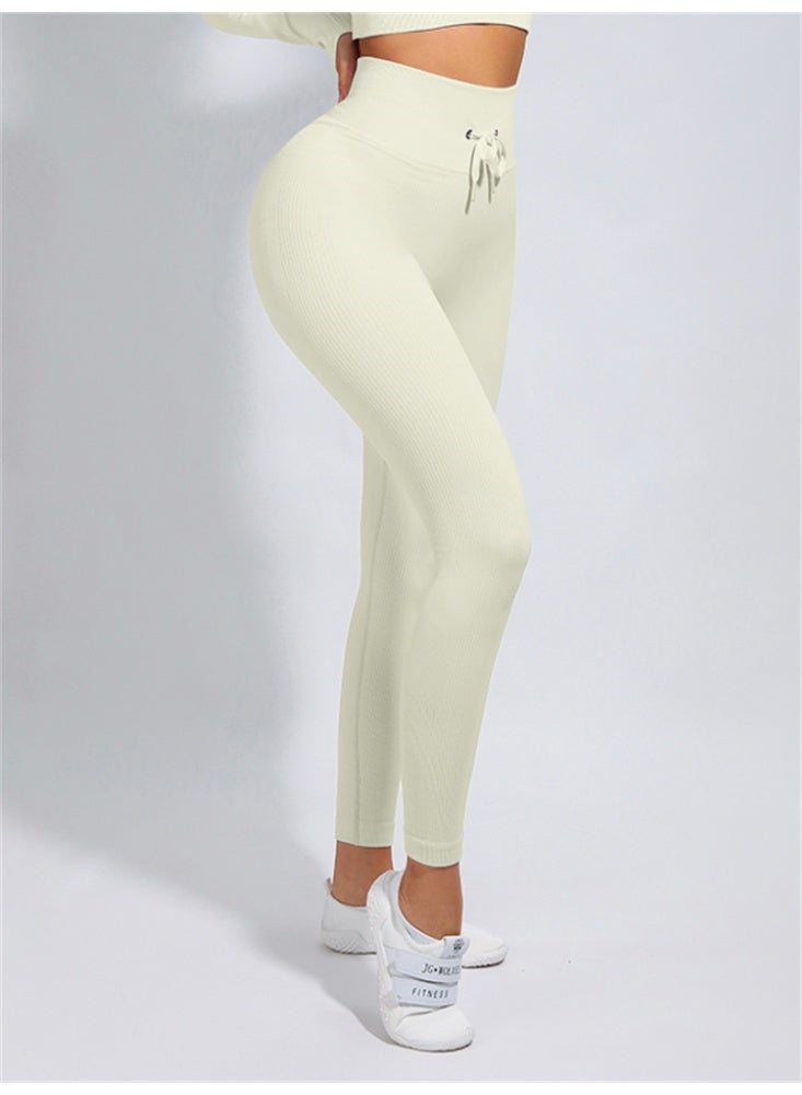 general Ribbed Yoga Leggings Women Push Up Sport Pants Gym Workout Tights - Image 2