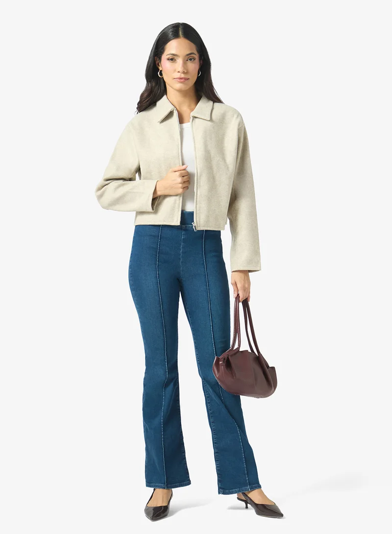 Ella  Zipper Bomber Jacker for Women | Best Price UAE