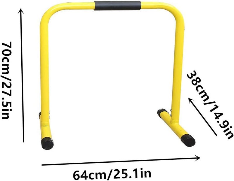 windforgecraft Parallette Bars, Dip Stand Station, Versatile Push Up and Dip Bars, with Adjustable Length and Foam Grips, Supports Strength Gymnastics Exercise - Image 2