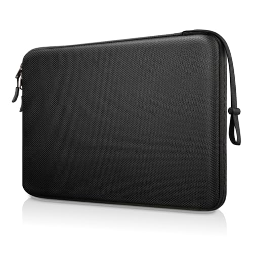 FINPAC حافظة لابتوب صلبة من FINPAC مقاس 13 بوصة لجهاز MacBook Air M4 2025 A3240 M3 2024 A3113، مقاس 14 بوصة لجهاز MacBook Pro M5/M4/M3/M2 A3434 A3401، 13" Air/Pro، حافظة مقاومة للماء لجهاز Dell، Surface Laptop، HP، Acer، باللون الأسود - Image 1