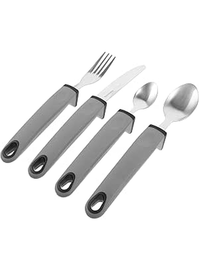 Elderly Adaptive Utensils Set Portable Skid Handle for Disabled - Image 1