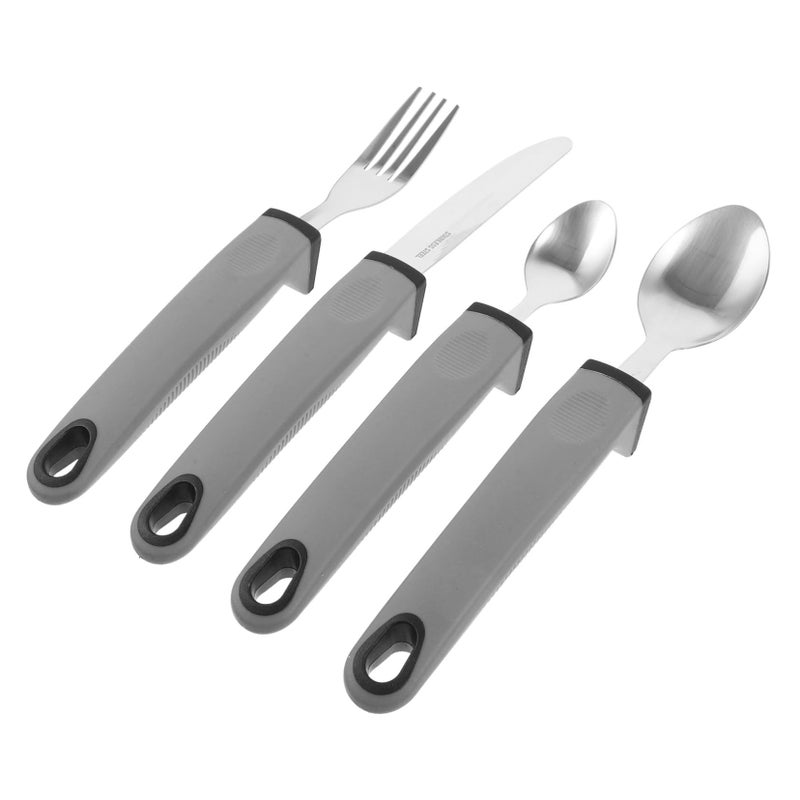 Elderly Adaptive Utensils Set Portable Skid Handle for Disabled - Image 2