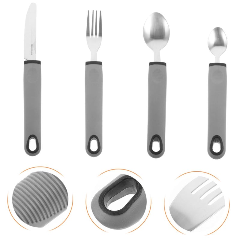 Elderly Adaptive Utensils Set Portable Skid Handle for Disabled - Image 5