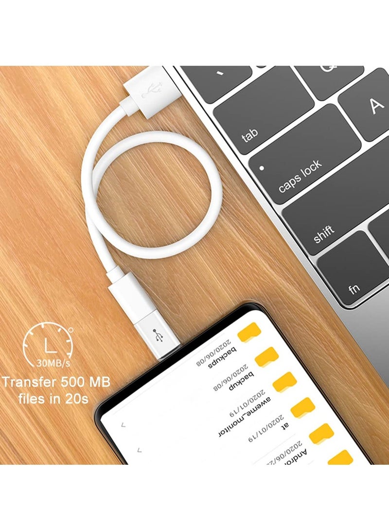 GNAFOTU Adapter Micro USB to USB C (4 Pack), Micro-USB Female to USB-C Male OTG Adapter Compatible with Samsung Galaxy, LG, Huawei, Type-C Phones, Tablets and More (2 Black and 2 White)  - Image 4