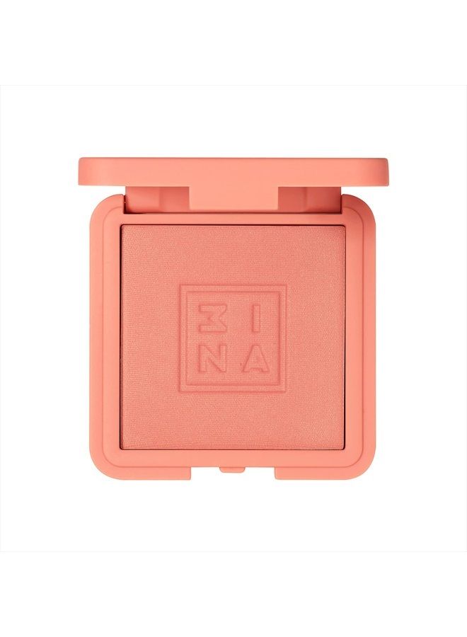 3INA The Blush 371 - Natural, Light Mineral Powder Blush For Sensitive Skin - Blendable, Buildable Rouge To Give Skin A Pigmented, Dewy Glow - Vegan, Cruelty Free, Eco Friendly Blush Makeup - 0.26 Oz - Image 1