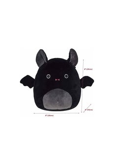 Excefore Plush Toy, Plush Bat Toy 8'' Cartoon Cotton Stuffed Animals Plush Doll, Cute Animal Bat-Shaped Stuffed Pillow Cushion, Cute Great Gift, Holiday Birthday Halloween Home Decoration (Black)  - Image 4
