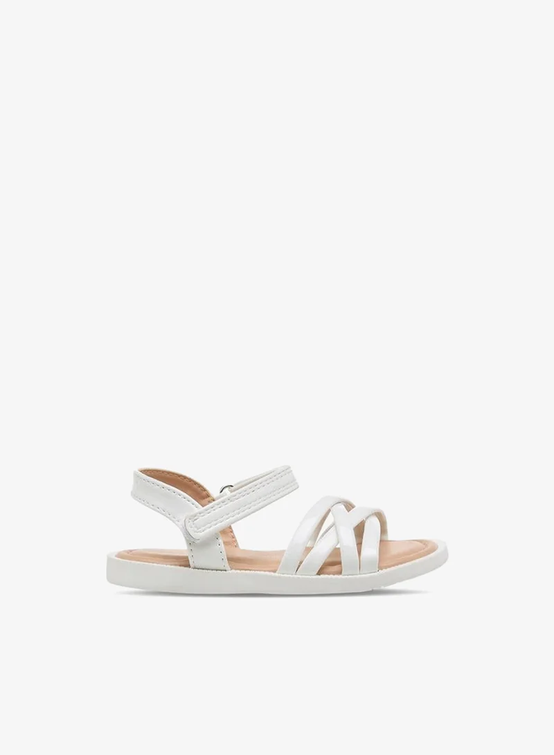 بيرفيت Girls Criss-Cross Strap Hook & Loop Sandals