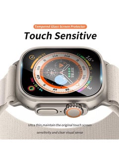 Rock Pow Rock Pow (3 Pack) Tempered Glass Screen Protector Compatible with Apple Watch Series 8 Ultra 49mm , Anti scratch screen protector  - Image 3