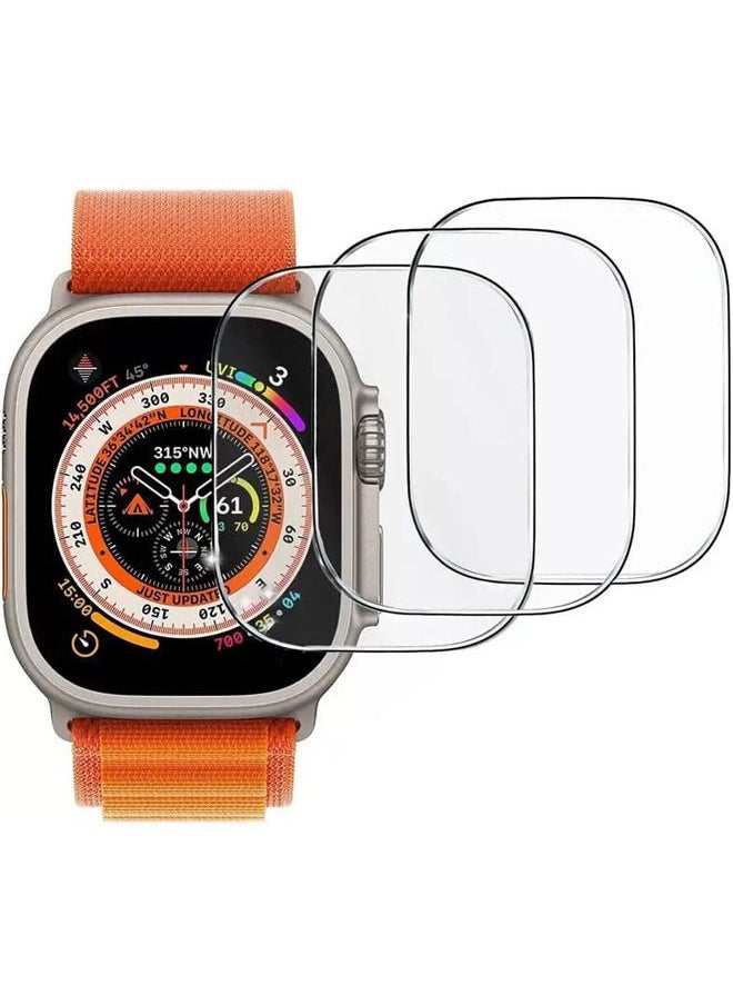 Rock Pow Rock Pow (3 Pack) Tempered Glass Screen Protector Compatible with Apple Watch Series 8 Ultra 49mm , Anti scratch screen protector  - Image 1