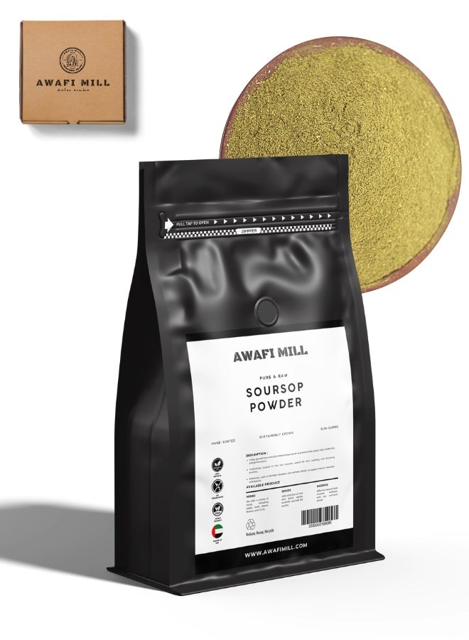 AWAFI MILL Soursop Leaves Powder | Graviola | Annona Muricata - 500 g | 17.6 Oz - Image 1