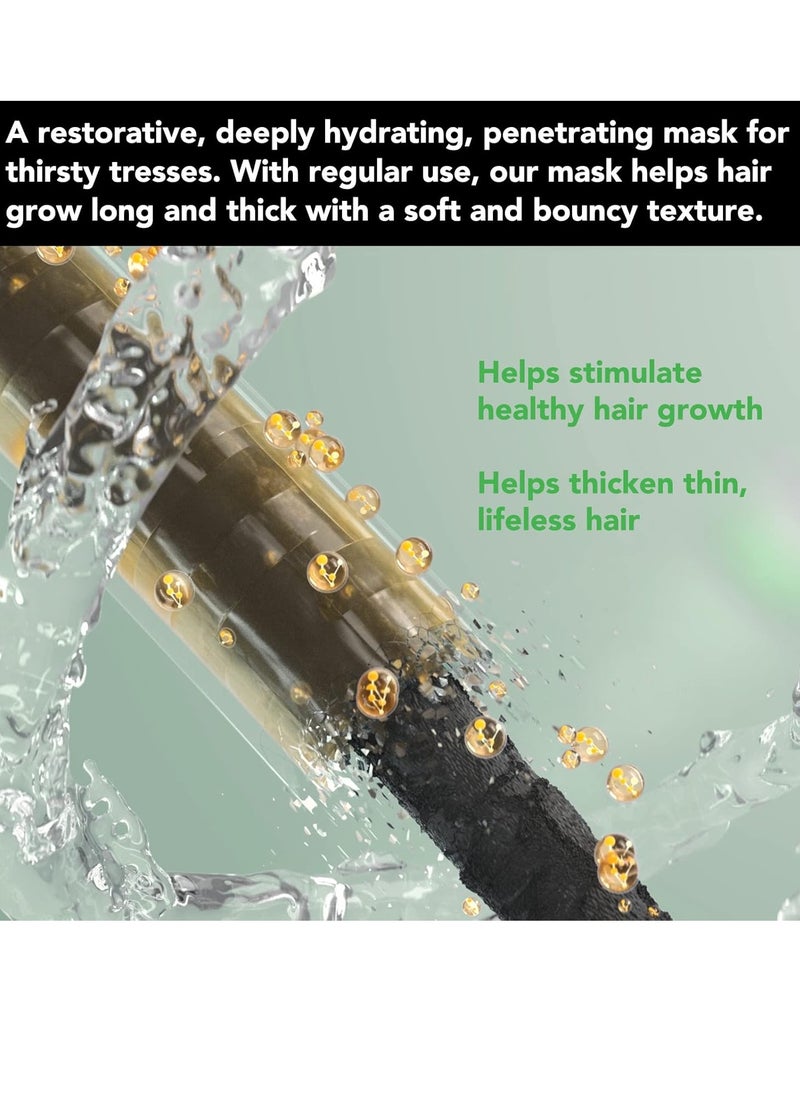 Jamaican - Jamaican Black Castor Oil Hair Mask - Intense Repair Hydrating Masque for Dry, Damaged Hair with Scalp Massager - Image 1
