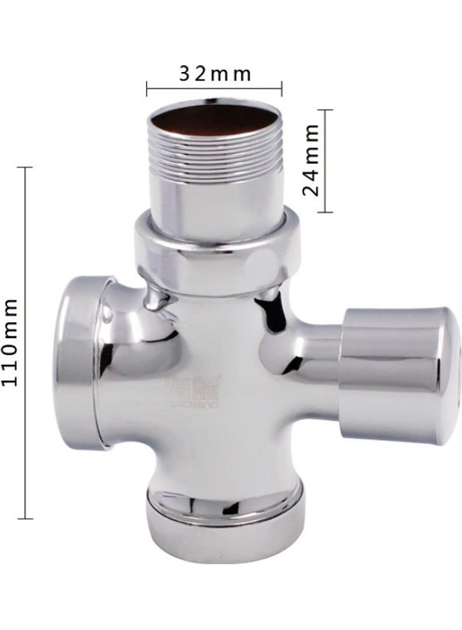 NIBEMINENT Stool Flush Urinal Hand Press Valve Multicolour 13x12x13cm  - Image 3