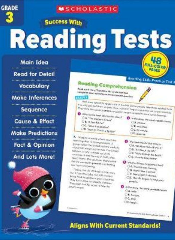 SCHOLASTIC SUCCESS W/ READ TESTS GRD 3 
