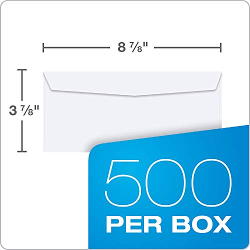 Quality Park #9 Security Envelopes, Double Window, Invoices and QuickBooks Statements, 3-7/8 x 8-7/8 Inches, Gummed, 24 lb White, 500/Box (QUA24527) - Image 4