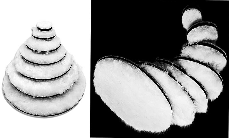 DIY Crafts 4 Pcs 4 Only Fur Felt Wool Pad Fur Felt Wool Pad For Your Kit Polishing Wheel Wool Polishing Disc Back Chip Surface Part Ba 4 Pcs 4 Only Fur Felt Wool Pad - Image 3