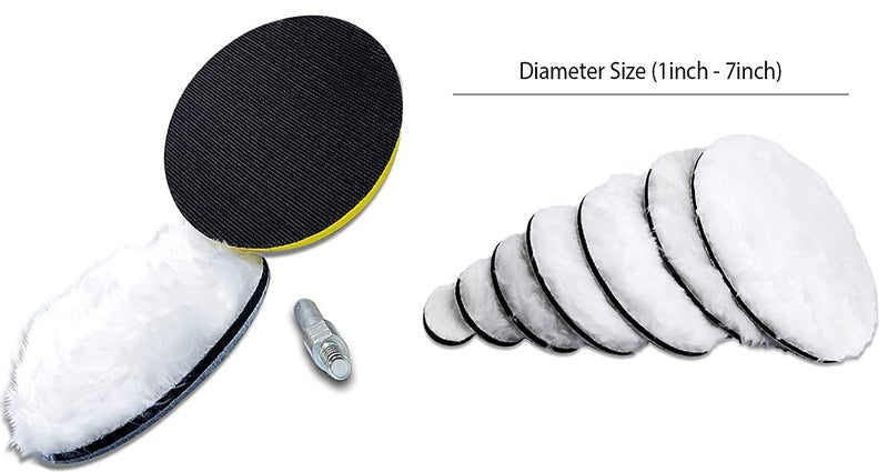 DIY Crafts 4 Pcs 4 Only Fur Felt Wool Pad Fur Felt Wool Pad For Your Kit Polishing Wheel Wool Polishing Disc Back Chip Surface Part Ba 4 Pcs 4 Only Fur Felt Wool Pad - Image 5