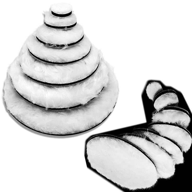 DIY Crafts 4 Pcs 4 Only Fur Felt Wool Pad Fur Felt Wool Pad For Your Kit Polishing Wheel Wool Polishing Disc Back Chip Surface Part Ba 4 Pcs 4 Only Fur Felt Wool Pad - Image 2