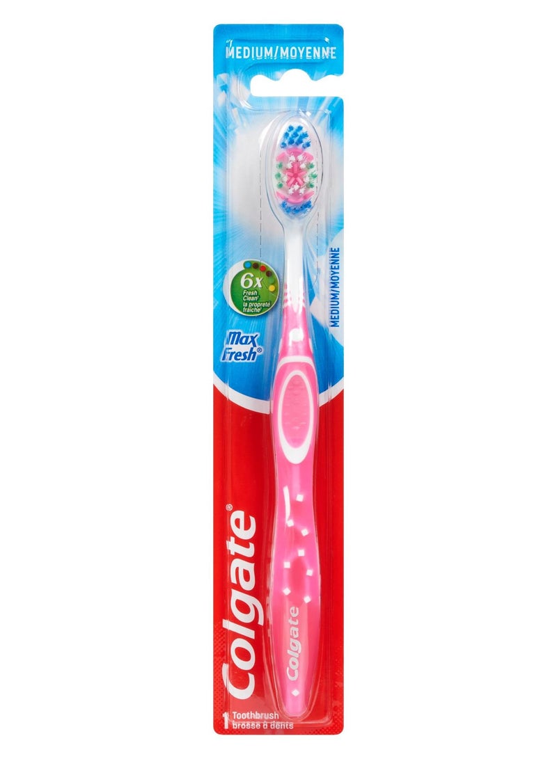 كولجيت فرشاة أسنان كولجيت ماكس فريش متوسطة الوان متنوعة