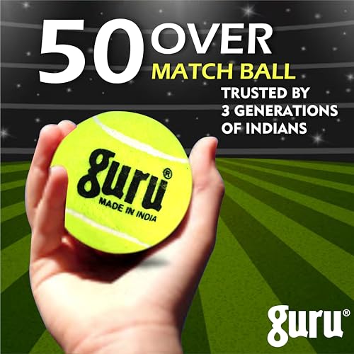 Guru Tennis Cricket Ball, Light Weight Cricket Tennis Ball, Cricket Ball (Pack of 6) - Image 3