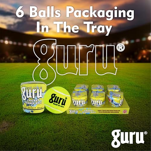 Guru Tennis Cricket Ball, Light Weight Cricket Tennis Ball, Cricket Ball (Pack of 6) - Image 4