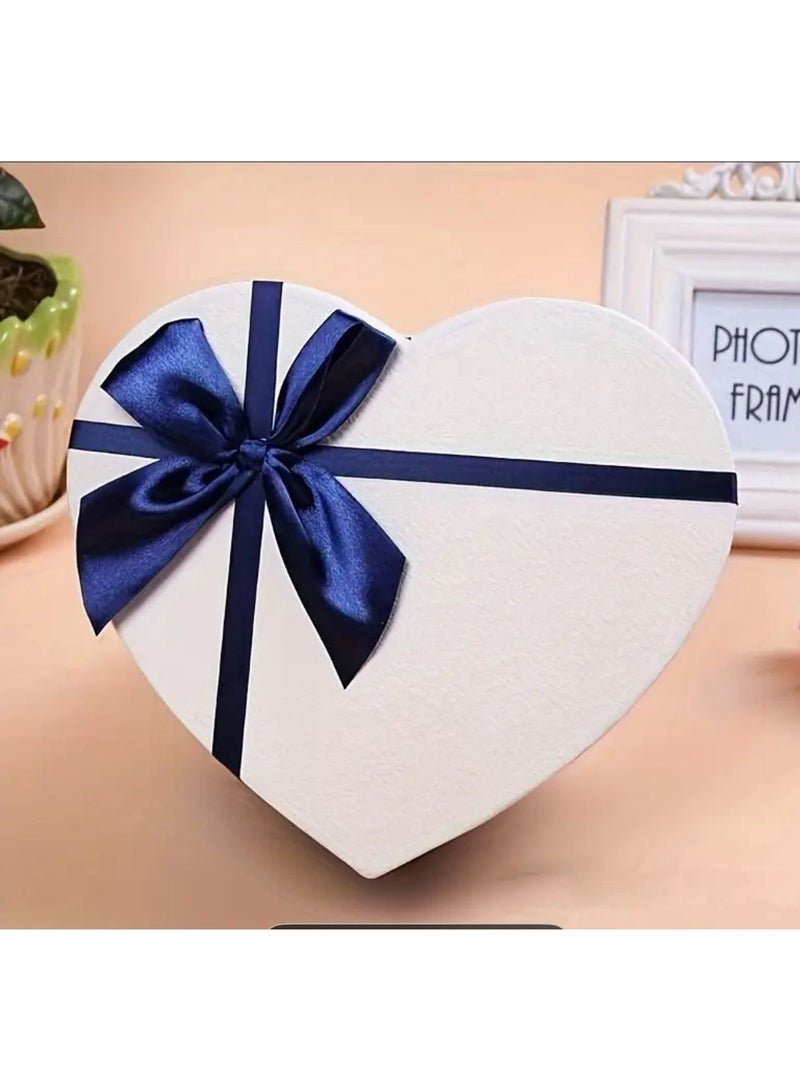 KRONFOL Blue Heart Shape Packaging Boxes Red Heart Flower Box Heart Candy Box - Image 1