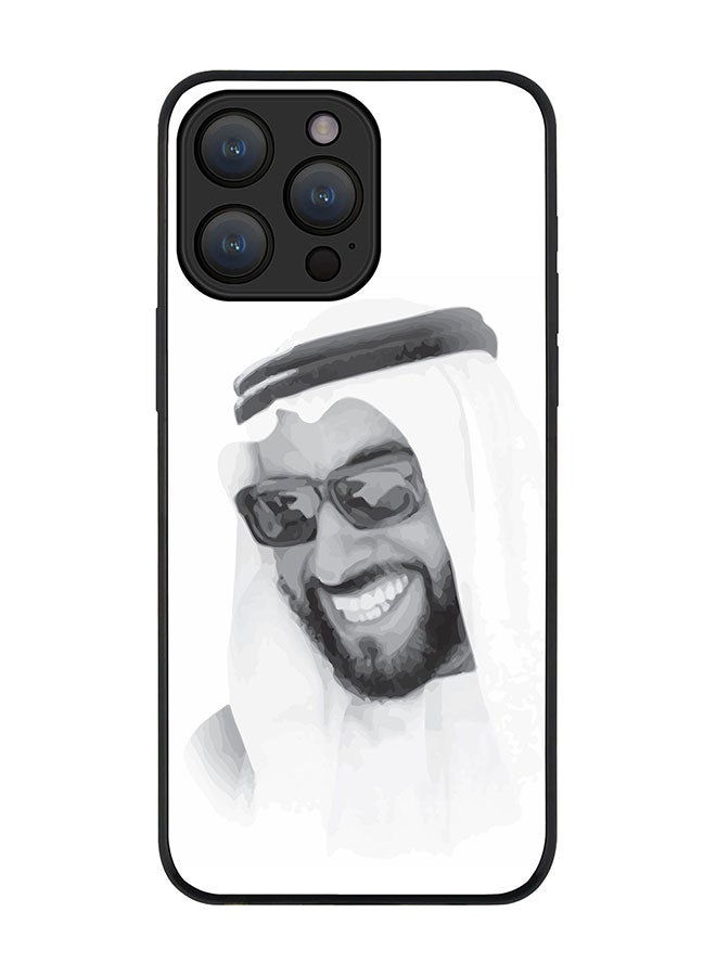 Stylizedd Cover for iPhone 15 Pro Max Case Rugged Black Slim fit Soft Flexible Anti Drop TPU Gel Thin Protective Phone Cases - ZayedOur Father - Image 1