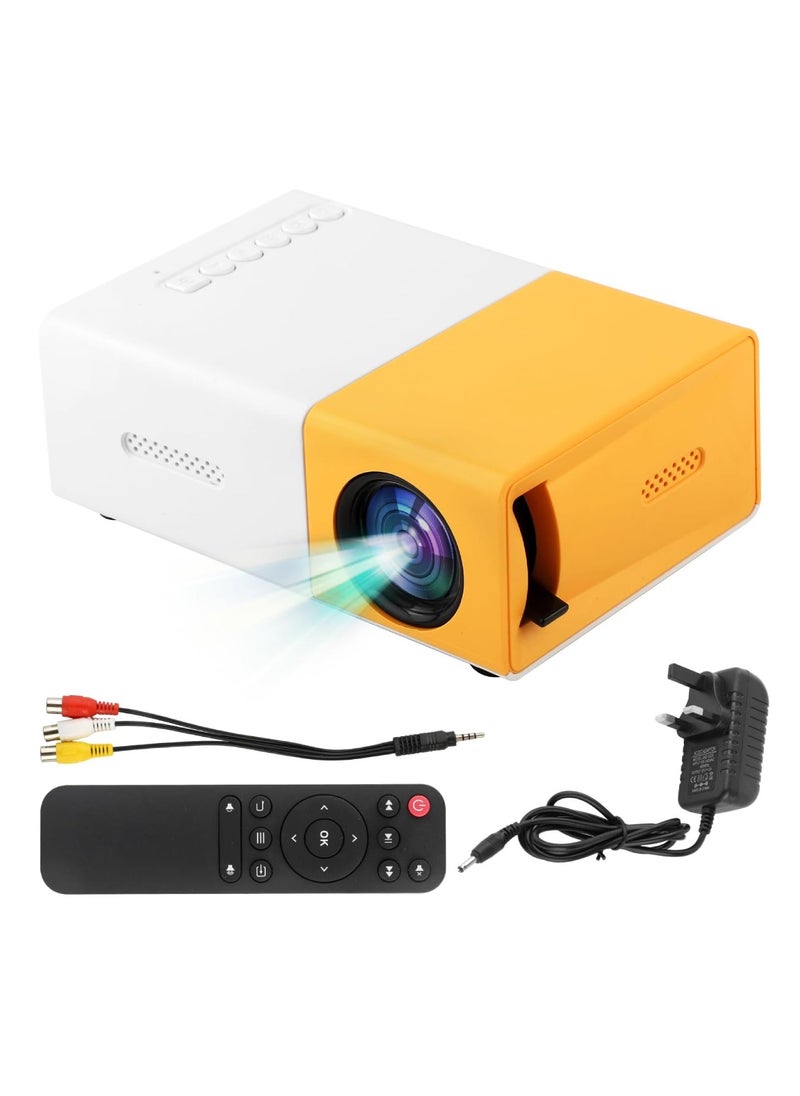 DIGI CORE - YG300 Smart Projector Mini Projector Portable Projector for Cartoon Movie And Matches Mini LED Projector 1080P Full HD Outdoor Projector With HDMI USB Interfaces And Remote Control - Image 1