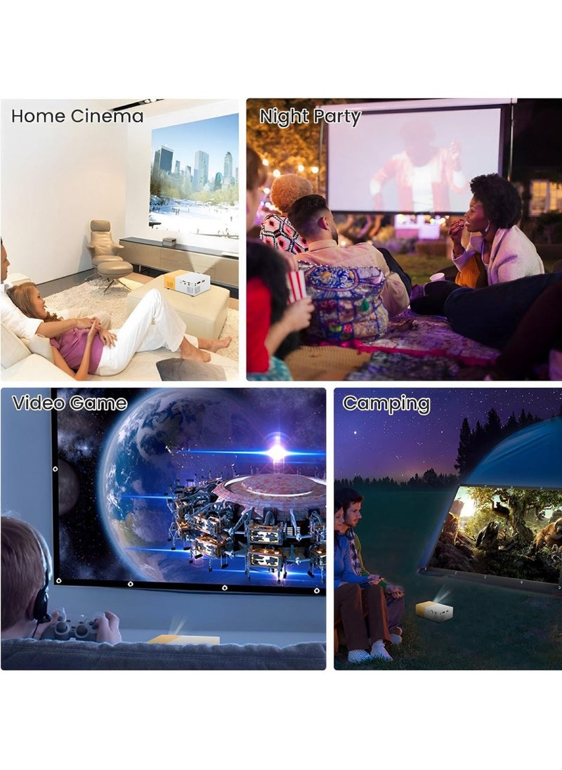 DIGI CORE - YG300 Smart Projector Mini Projector Portable Projector for Cartoon Movie And Matches Mini LED Projector 1080P Full HD Outdoor Projector With HDMI USB Interfaces And Remote Control - Image 1