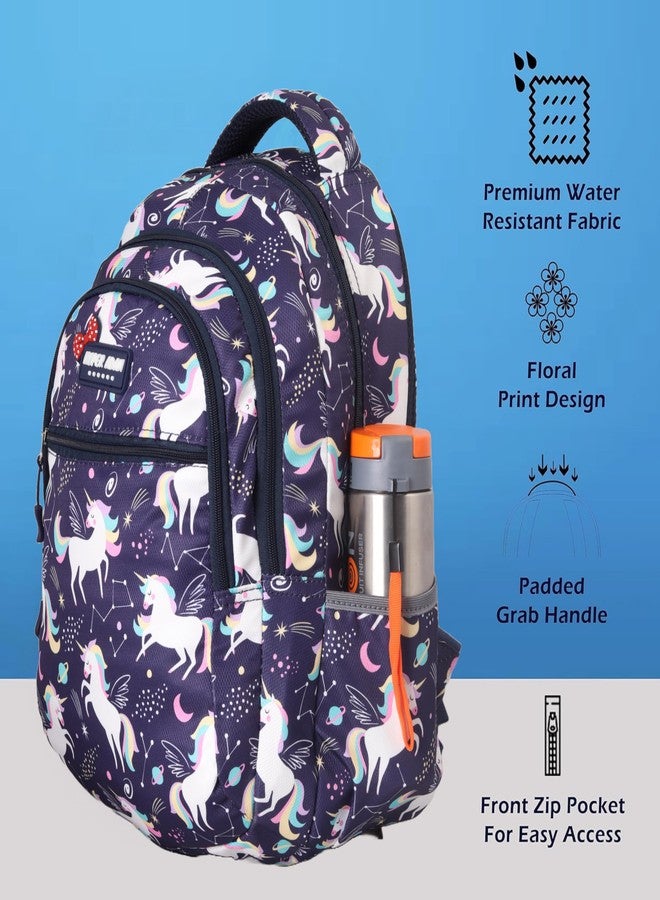 Hyper Adam 35 Ltr School Bags for Boys and Girls Genuine Backpack For Coaching Tuition Waterproof (BLUE) - Image 5