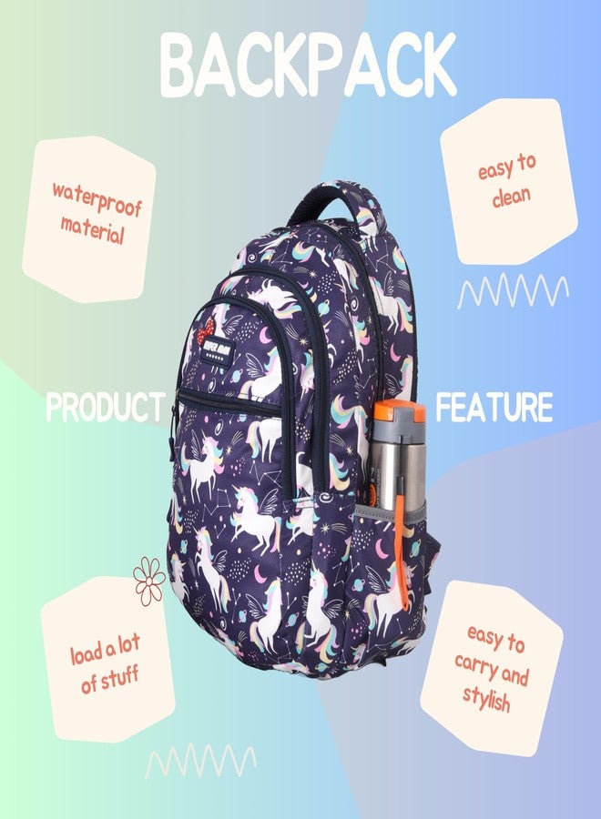 Hyper Adam 35 Ltr School Bags for Boys and Girls Genuine Backpack For Coaching Tuition Waterproof (BLUE) - Image 4