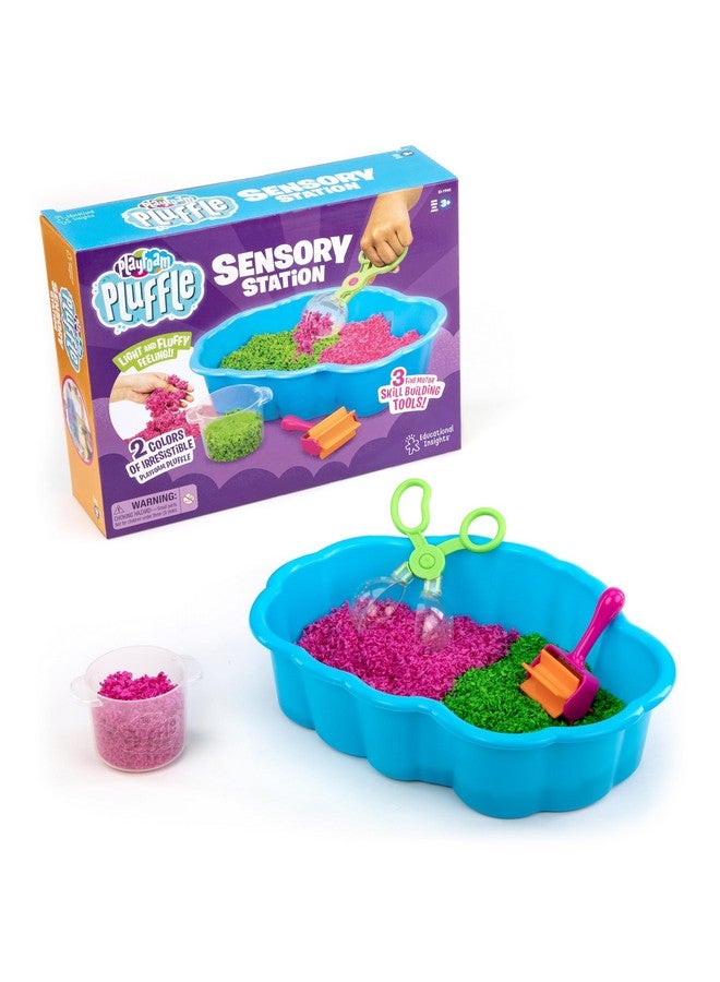 Educational Insights Pluffle® Sensory Station - Sensory Bin Foam Set, No Mess Alternative to Sand Toys & Slime for Toddlers, Fun Sensory Table Filler for Home or Classroom, Gift for Kids Ages 3+ - Image 1