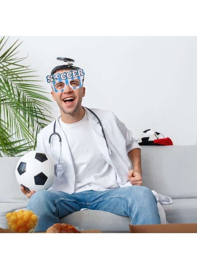 HOMESTAR 12PCS 2026 World Cup Football Fan Glasses Set - Cheering Support Props, Suitable For Match Day Cheering, Football Theme Party Decoration Photo Props, Decoration Supplies, Unisex World Cup Glasses, 17.8x12.5 cm - Image 4