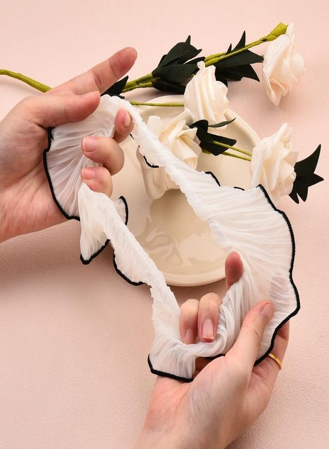 Guqqeuc 4 PCS Large Hair Scrunchies Stain Hair Ties Elastic Jumbo Puffy Hair Scrunchy Hair Ponytail Holders for Women Girls Chiffon Hair Bobbles for Thick Long Hair Accessories for Teen Girls - Image 5