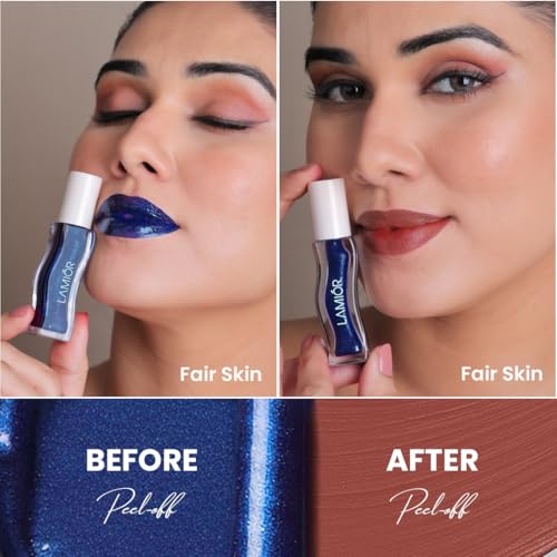 LAMIOR All Day Strong Peel-Off Lip Tattoo Kit | Long Lasting No-Fade Lip Stain | India’s First Matte Finish Peel-Off Lip Tint | Waterproof, Transfer-Proof & Ultra Hydrating | Vegan (Whimsical Masque) - Image 2