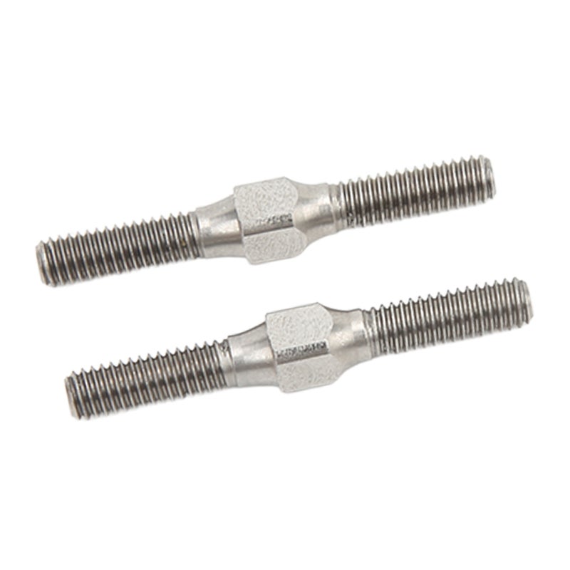2 Pcs RC Turnbuckle Link Steel Exquisite Appearance Stable Performance RC Tie Rod for ARRMA Granite 1/10 RC Car Silver - Image 3