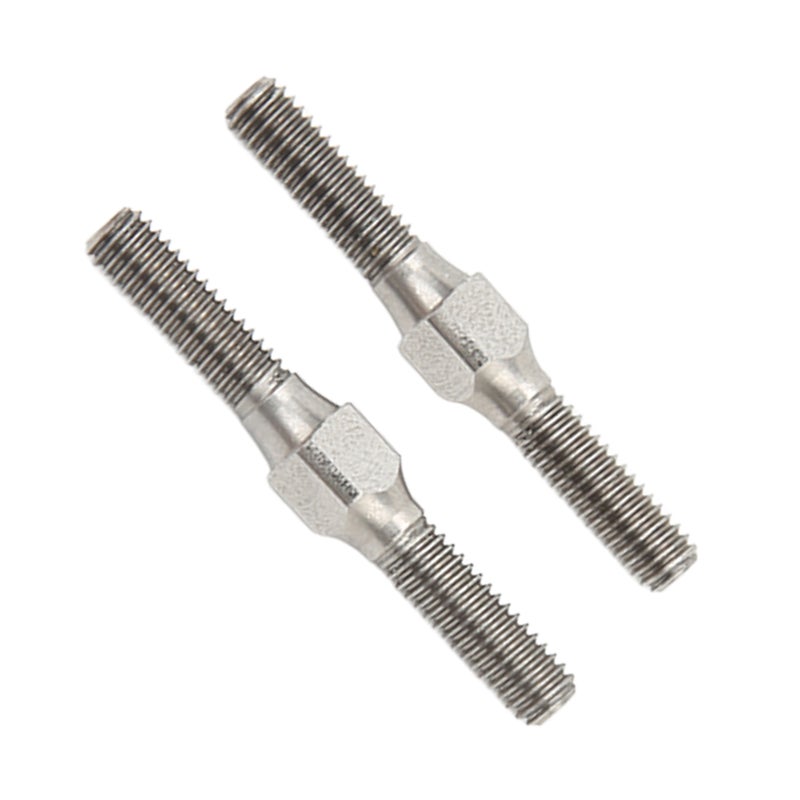 2 Pcs RC Turnbuckle Link Steel Exquisite Appearance Stable Performance RC Tie Rod for ARRMA Granite 1/10 RC Car Silver - Image 5