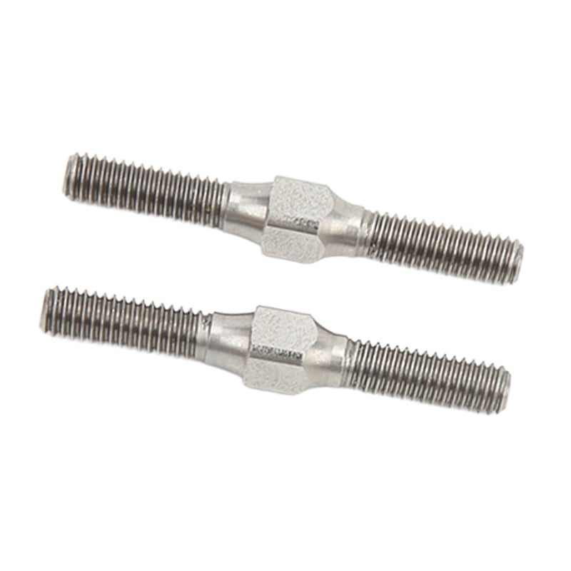 2 Pcs RC Turnbuckle Link Steel Exquisite Appearance Stable Performance RC Tie Rod for ARRMA Granite 1/10 RC Car Silver - Image 4