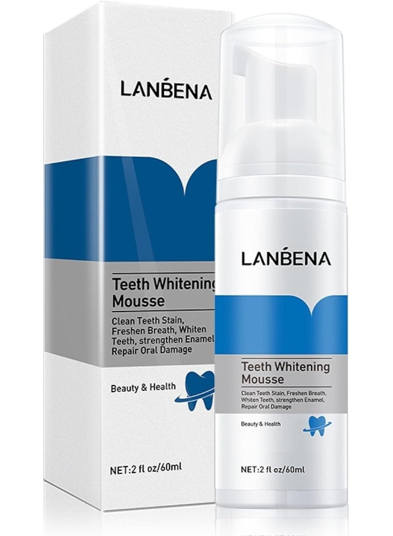 LANBENA New Teeth Whitening Essence Stain Remover Tooth Cleanser Hygiene Cleaning Mousse Teeth Whitening Kit - Image 1