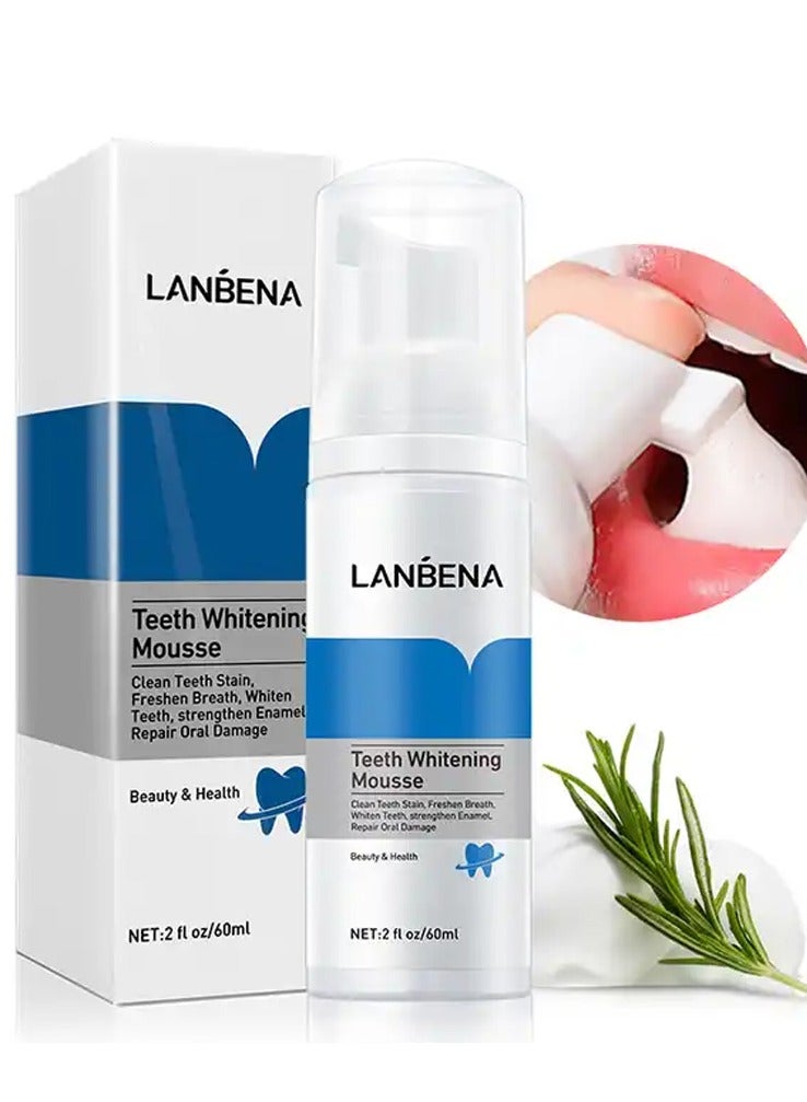 LANBENA New Teeth Whitening Essence Stain Remover Tooth Cleanser Hygiene Cleaning Mousse Teeth Whitening Kit - Image 2