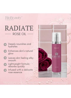 BIOLABS PRO BIOBeauty Rose Oil Serum for Face with Vitamin E, Jojoba Oil & Sunflower Oil, Hydrating & Nourishing Face Oil with Rose Extract for Radiance, Paraben-Free, Non-GMO, Made in USA (1.8 oz - Radiate)  - Image 2