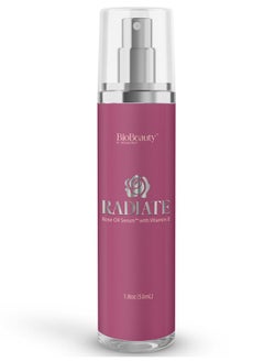 BIOLABS PRO BIOBeauty Rose Oil Serum for Face with Vitamin E, Jojoba Oil & Sunflower Oil, Hydrating & Nourishing Face Oil with Rose Extract for Radiance, Paraben-Free, Non-GMO, Made in USA (1.8 oz - Radiate)  - Image 1