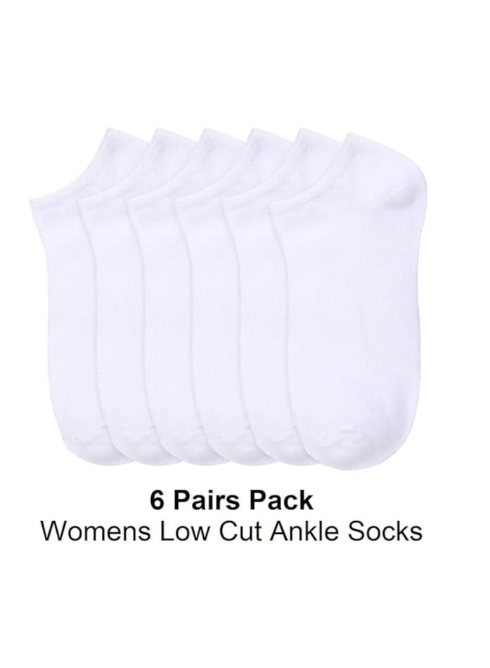 shAyzee 6 Pairs Short Ankle Athletic Socks - Cotton Spandex Sport Socks free size - Image 2